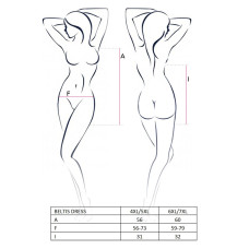 Эротическое платье Passion Size Plus BELTIS DRESS 6XL/7XL Черное