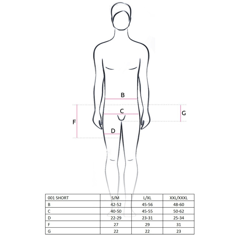 Чоловічі еротичні шорти Passion 001 SHORT S/M Чорні Чоловічі еротичні шорти Passion 001 SHORT S/M Чорні