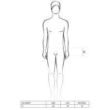 Эротическое Боди Passion 011 BODY XXL/XXXL Черное