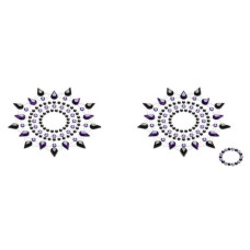 Пестіс із кристалів Petits Joujoux Gloria set of 2 Чорні/фіолетові