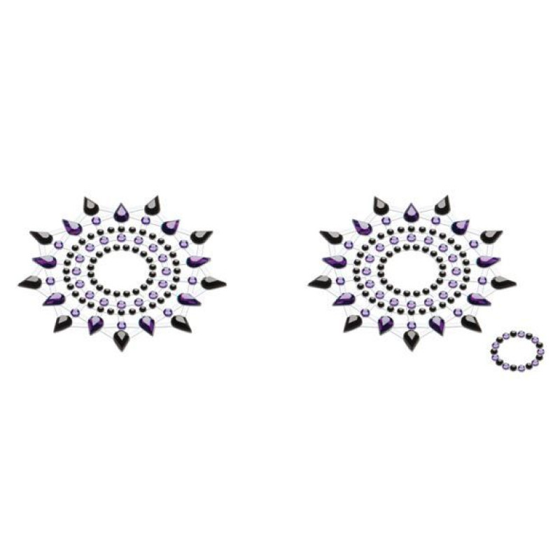Пестіс із кристалів Petits Joujoux Gloria set of 2 Чорні/фіолетові