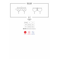Пояс для панчох Obsessive 852-GAR-1 Чорний S/M
