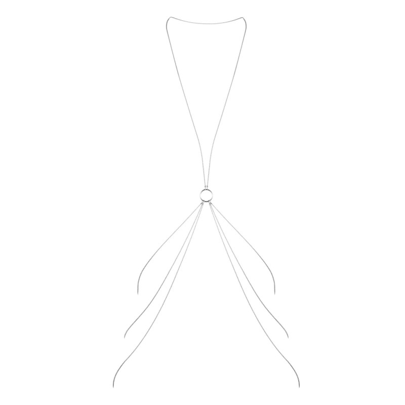 Ланцюжок для тіла Bijoux Indiscrets Magnifique 8 Body Chain Сріблястий Ланцюжок для тіла Bijoux Indiscrets Magnifique 8 Body Chain Сріблястий