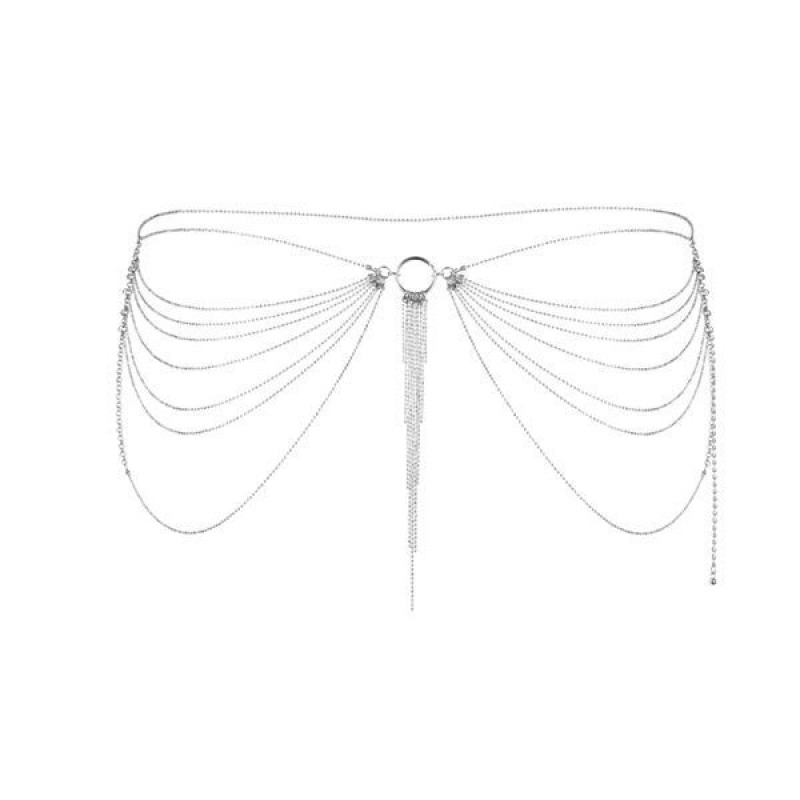 Ланцюжок трусики або ліф Bijoux Indiscrets Magnifique Waist Chain Сріблястий Ланцюжок трусики або ліф Bijoux Indiscrets Magnifique Waist Chain Сріблястий