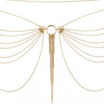 Цепочка трусики или лиф Bijoux Indiscrets MAGNIFIQUE Waist Chain Золотая