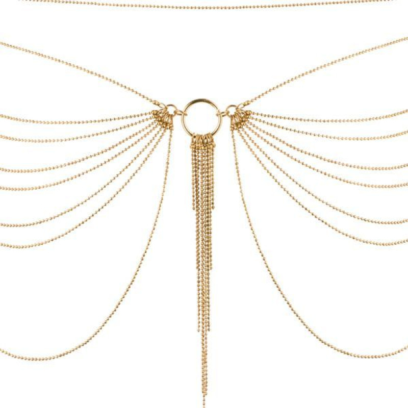 Цепочка трусики или лиф Bijoux Indiscrets MAGNIFIQUE Waist Chain Золотая