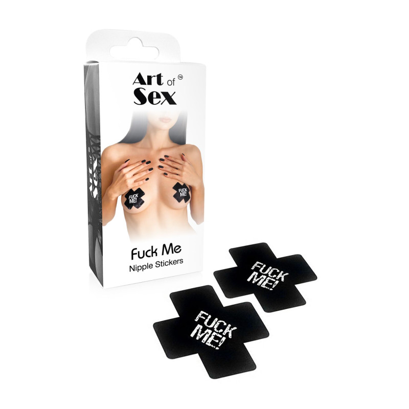 Пестисы на грудь Art of Sex - Fuck me, Черный Пестисы на грудь Art of Sex - Fuck me, Черный