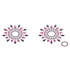 Пестіс із кристалів Petits Joujoux Gloria set of 2 Чорні/рожеві