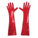 Глянцевые перчатки виниловые Art of Sex - Lora, размер L, цвет Красный