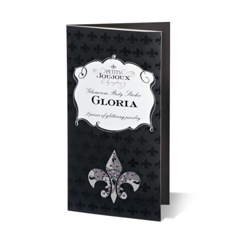 Пэстис из кристаллов Petits Joujoux Gloria set of 2 Черные/Серебристые