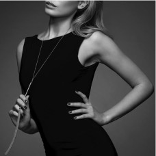 Цепочка плеть на шею Bijoux Indiscrets MAGNIFIQUE Necklace Whip Золотая