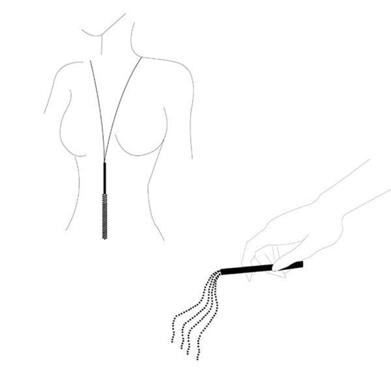 Ланцюжок батіг на шию Bijoux Indiscrets MAGNIFIQUE Necklace Whip Золотий Ланцюжок батіг на шию Bijoux Indiscrets MAGNIFIQUE Necklace Whip Золотий