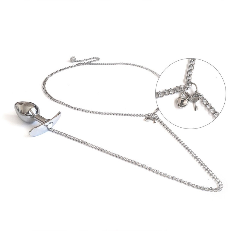 Прикраса на тіло Art of Sex - Long Wear з металевою анальною пробкою М Прикраса на тіло Art of Sex - Long Wear з металевою анальною пробкою М