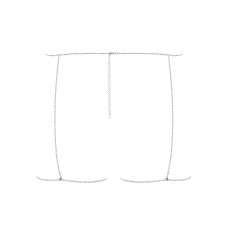 Цепочка-гартеры с камнями Obsessive Bijou 905