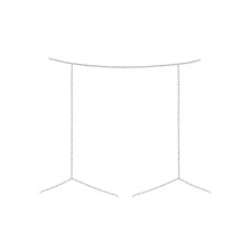 Цепочка-гартеры с камнями Obsessive Bijou 905