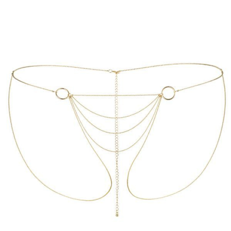 Ланцюжок трусики Bijoux Indiscrets Magnifique Bikini Chain Золотий Ланцюжок трусики Bijoux Indiscrets Magnifique Bikini Chain Золотий