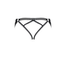 Пояс для панчох Obsessive Darkie Чорний L/XL