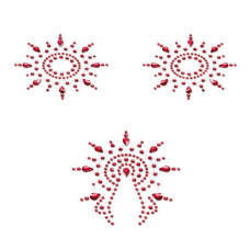 Пестіс із кристалів Petits Joujoux Gloria set of 3 Червоні
