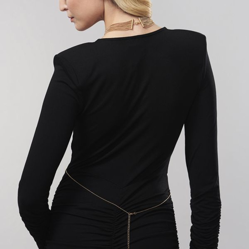 Ланцюжок нашийник Bijoux Indiscrets MAGNIFIQUE Collar Золотий Ланцюжок нашийник Bijoux Indiscrets MAGNIFIQUE Collar Золотий