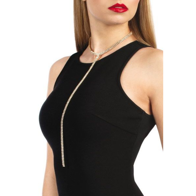 Кольє зі стразами Bijoux Pour Toi Audrey Золоте Кольє зі стразами Bijoux Pour Toi Audrey Золоте