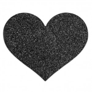 Прикраса на соски Bijoux Indiscrets Flash Heart Чорні