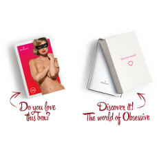 Мереживна маска Obsessive A700 mask, чорна, єдиний розмір