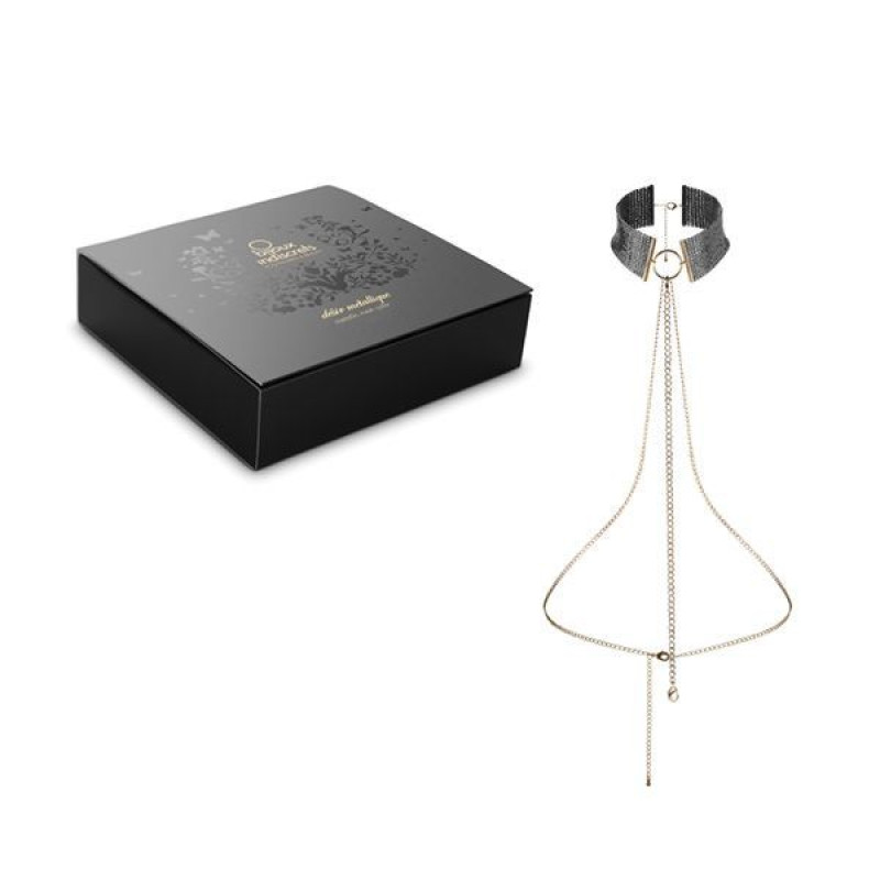 Прикраса Bijoux Indiscrets Desir Metallique Collar Чорні Прикраса Bijoux Indiscrets Desir Metallique Collar Чорні