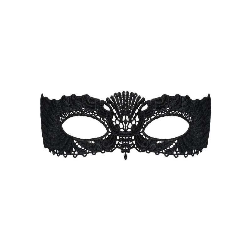Мереживна маска Obsessive A700 mask, чорна, єдиний розмір Мереживна маска Obsessive A700 mask, чорна, єдиний розмір