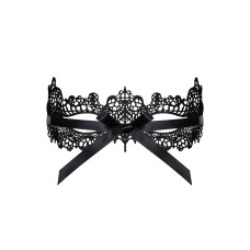 Кружевная маска Obsessive A701 mask, черная, единственный размер