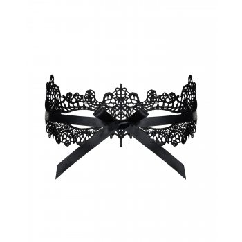 Кружевная маска Obsessive A701 mask, черная, единственный размер