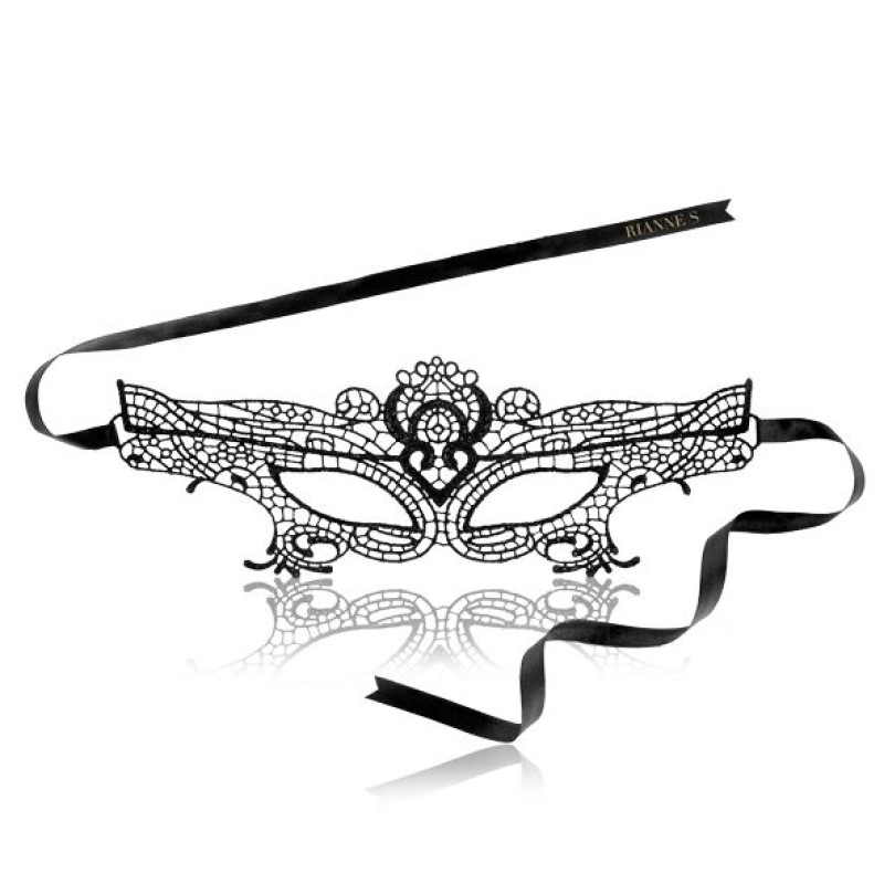 Ажурна маска на обличчя RIANNE S - Masque III зі стрічками-зав'язками Ажурна маска на обличчя RIANNE S - Masque III зі стрічками-зав'язками