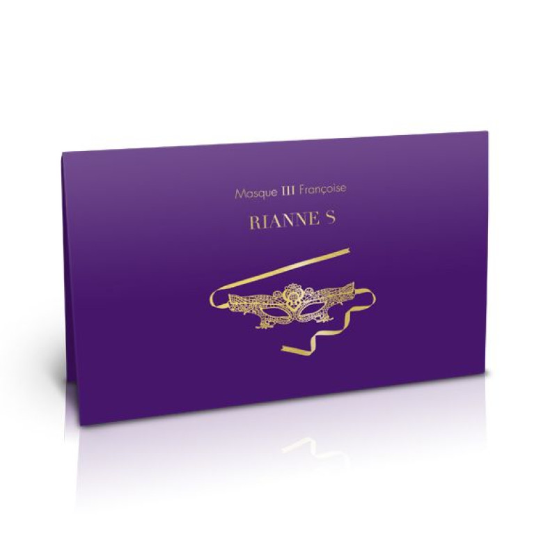 Ажурна маска на обличчя RIANNE S - Masque III зі стрічками-зав'язками Ажурна маска на обличчя RIANNE S - Masque III зі стрічками-зав'язками