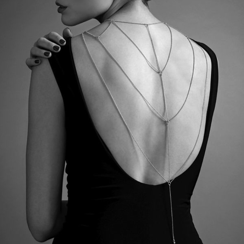 Ланцюжок для спини Bijoux Indiscrets Magnifique Back and Cleavage Chain Сріблястий Ланцюжок для спини Bijoux Indiscrets Magnifique Back and Cleavage Chain Сріблястий