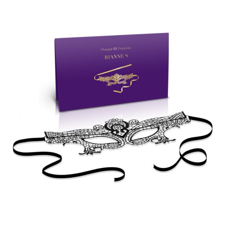 Ажурна маска на обличчя RIANNE S - Masque III зі стрічками-зав'язками Ажурна маска на обличчя RIANNE S - Masque III зі стрічками-зав'язками