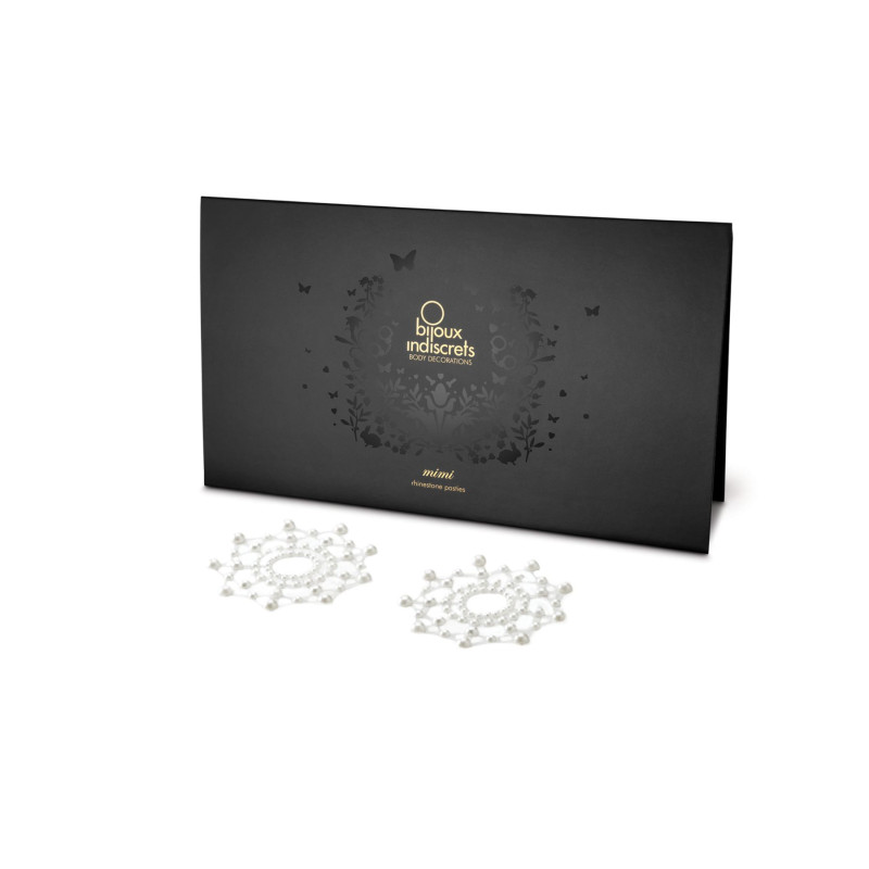 Пэстис из кристаллов Bijoux Indiscrets Mimi Белые Пэстис из кристаллов Bijoux Indiscrets Mimi Белые