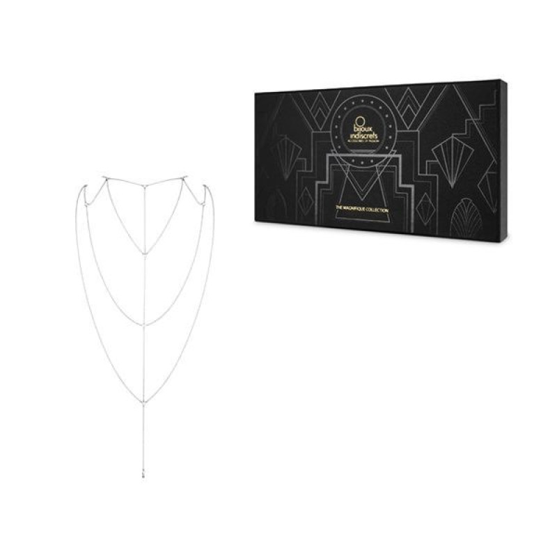 Ланцюжок для спини Bijoux Indiscrets Magnifique Back and Cleavage Chain Сріблястий Ланцюжок для спини Bijoux Indiscrets Magnifique Back and Cleavage Chain Сріблястий