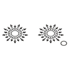 Пэстис из кристаллов Petits Joujoux Gloria set of 2 Черные