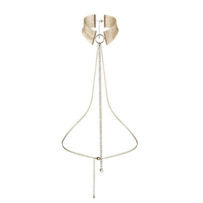 Прикраса Bijoux Indiscrets Desir Metallique Collar Золоті Прикраса Bijoux Indiscrets Desir Metallique Collar Золоті