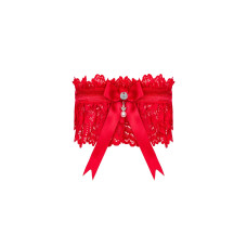 Ажурная подвязка Obsessive Amor Cherris garter, red