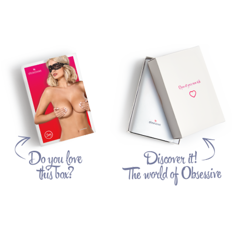 Мереживна маска Obsessive A710 mask, чорна, єдиний розмір Мереживна маска Obsessive A710 mask, чорна, єдиний розмір