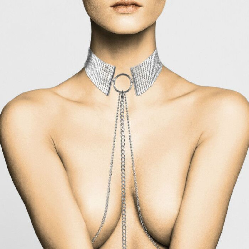 Прикраса Bijoux Indiscrets Desir Metallique Collar Сріблясті Прикраса Bijoux Indiscrets Desir Metallique Collar Сріблясті
