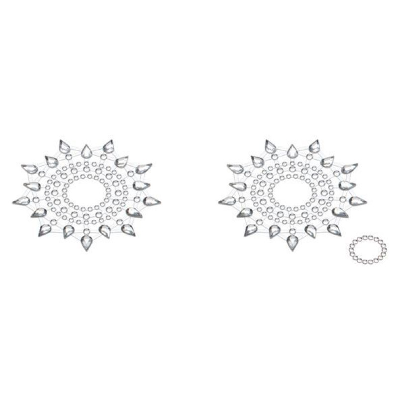Пэстис из кристаллов Petits Joujoux Gloria set of 2 Серебристые Пэстис из кристаллов Petits Joujoux Gloria set of 2 Серебристые