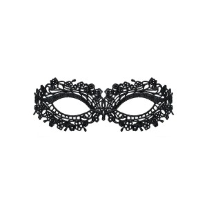 Кружевная маска Obsessive A710 mask, черная, единственный размер
