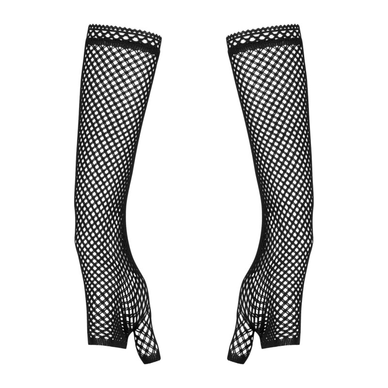 Сетчатые митенки Obsessive Darkie mittens, черные One size