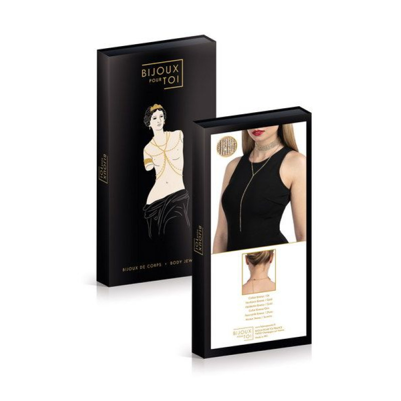 Колье со стразами Bijoux Pour Toi Emma Золотое Колье со стразами Bijoux Pour Toi Emma Золотое