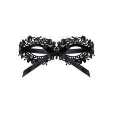Мереживна маска Obsessive A710 mask, чорна, єдиний розмір