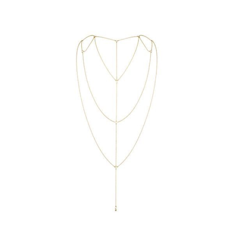 Ланцюжок для спини Bijoux Indiscrets Magnifique Back and Cleavage Chain Золотий Ланцюжок для спини Bijoux Indiscrets Magnifique Back and Cleavage Chain Золотий