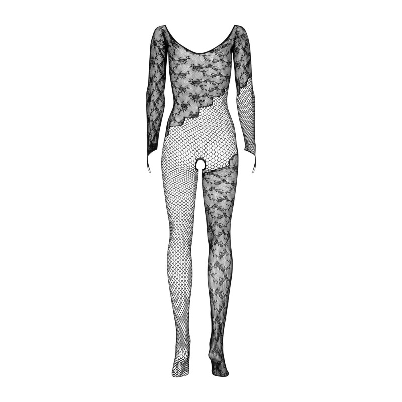 Бодістокінг Obsessive Bodystocking F210 рукава-мітенки, сітка, кольорове мереживо black S/M/L Бодістокінг Obsessive Bodystocking F210 рукава-мітенки, сітка, кольорове мереживо black S/M/L