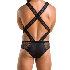 Мужское эротическое сетчатое боди Passion 045 Victor Black S/M