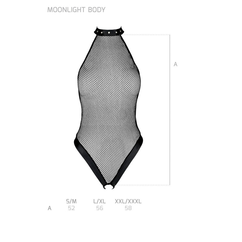 Боди-халтер с открытым доступом Passion MOONLIGHT BODY black XXL/XXXL Боди-халтер с открытым доступом Passion MOONLIGHT BODY black XXL/XXXL